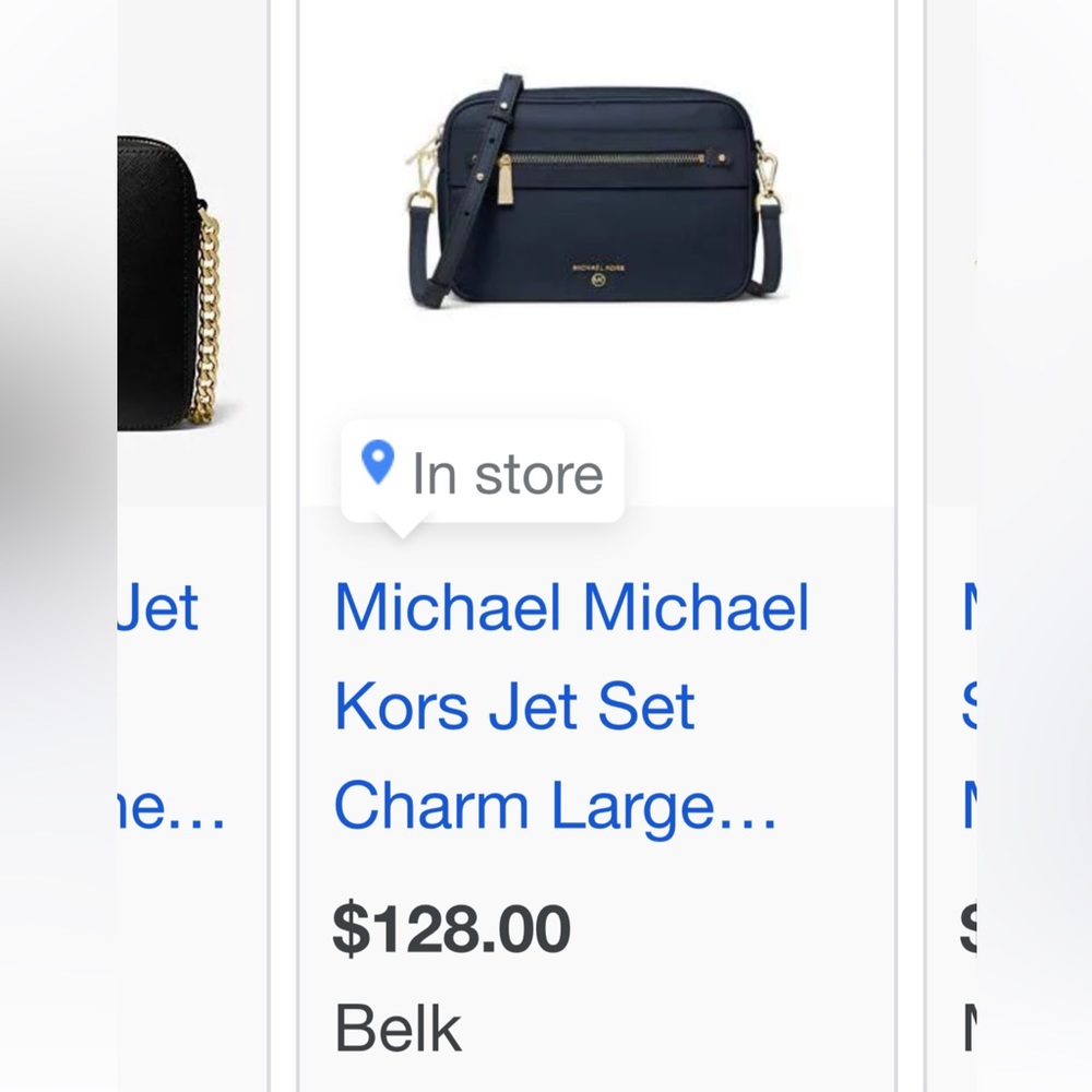 Navy blue Michael Kors Crossbody NEW